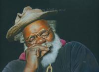 Portraits - Grandpa Elliott - Coloured Pencil  Pan Pastels O