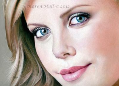 Portraits - Face Of Symmetry - Coloured Pencils On Pastelmat