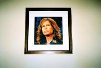 Hand Stitched Portraits - Steven Tyler Aerosmith Hand Stitched Portrait - Thread  Fabric