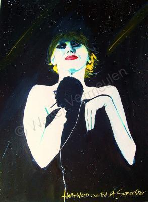 2010 - Hollywood Created A Superstar - Mixed Media On Paper