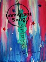 2010 - Immigrant Song - Ink  Gouache On Paper
