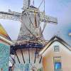 Windmill In Hattem - Digital Photography - By Yvette Efteland, Realistic Photography Artist