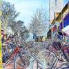 Bikes Galore - Digital Photography - By Yvette Efteland, Realistic Photography Artist