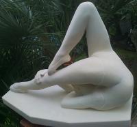 Contortionist - Stone Sculptures - By Gisvelto Mele, Classico Sculpture Artist