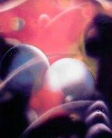 Huddled - Spray Paint On Paperboard Paintings - By Nandor Molnar, Spray Technique Painting Artist