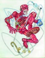 Fan Art - The Man Without Fear Returns - Colored Pencilpen