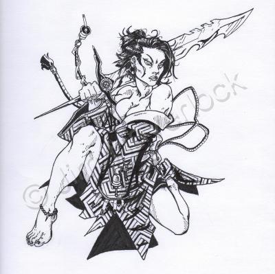 Character Designs - Keldis - Pencil And Ink