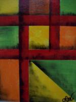 Square Vision - Abstract Paintings - By Lana Kennedy, Abstract Painting Artist