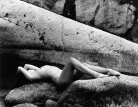 Nudes - Nude On South Fork - Black And White Silver Print