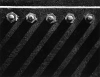 5 Bolts - Black And White Silver Print Photography - By Scott Shaver, Abstract Photography Artist
