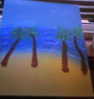 Beaches - Palms In The Breeze - Acrylics On Canvas