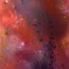 Ethereal Crimson - Acrylic On Paper Paintings - By Mary Lea Bradley, Abstract Painting Artist