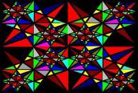 Starburst 3 - Ms Paint Digital - By Bert Davis, Geometric Digital Artist