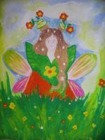 Faire Princess - Mixed Paintings - By Tina Polo, Channeled Painting Artist