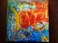 Love - Acrylic Paintings - By Tina Polo, Abstract Painting Artist