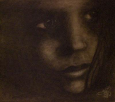 Charcoals - Portrait - Charcoal Pencil On Paper