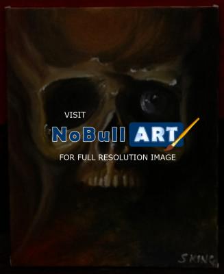 Oils - Skull Painting - Oils