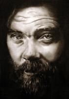 Charcoals - Roky Erickson - Charcoal Pencil On Paper