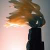 Black Tower - Marble And Onyx Sculptures - By Barry Scharf, Abstract Sculpture Artist