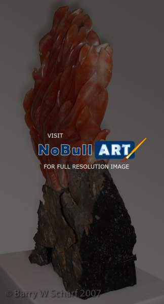 Sculpture - Spiritual Fire - Alabaster And Lava