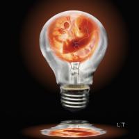 Birth Of Light - Acrylics Paintings - By Luc Thebault, Surreal Painting Artist