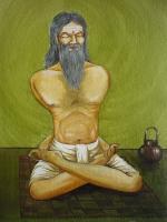 Yoga - Acrylic On Canvas Paintings - By Kannan Kk, Realism Painting Artist