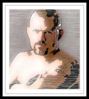 Chuck_Liddell - Digita35Mm Film Drawings - By Travis Miller, Portrait Drawing Artist