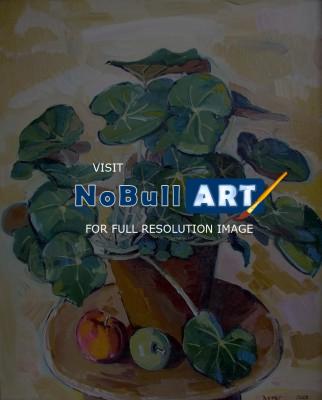 Still Life - Still-Life With Apples - Oil On Canvas