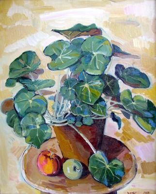 Still Life - Still-Life With Apples - Oil On Canvas