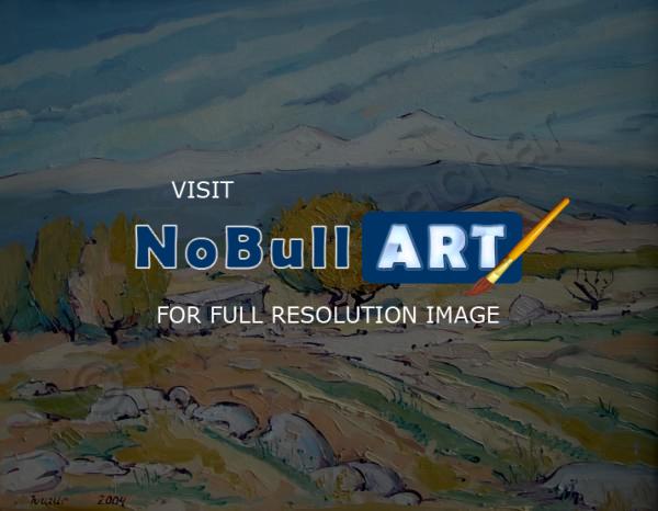 Landscape - Aragats Mountain - Oil On Canvas