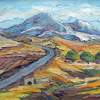 Road To Aragats Mountain - Oil On Canvas Paintings - By Arthur Khachar, Impressionism Painting Artist