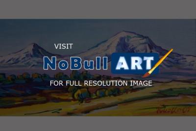 Landscape - Ararat Mountain - Acrylic On Canvas