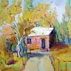 Yuras House - Oil On Canvas Paintings - By Arthur Khachar, Impressionism Painting Artist