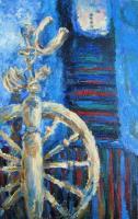 Moldavian Blue - Distaff - Oil On Canvas