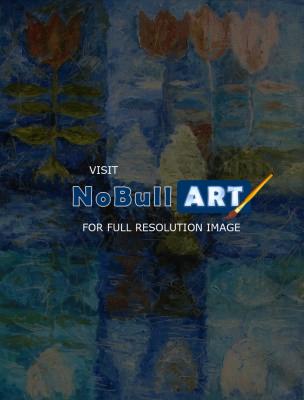 Moldavian Blue - Blue Compozition - Oil On Canvas
