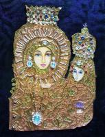 Our Lady Of Manaoag - Oil On Canvas Mixed Media - By Arlene Baccay, Realism Mixed Media Artist