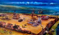 Punta Arenas - Port Famine 1584 - Acrilic In Canvas