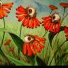 Sandrascheetzwise - Red Daisies - Surrealism