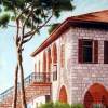 L 034 - St Savior Convent - Kaslik  Lebanon - Sold - Acrylic Paintings - By Georges Serhal, Realism Painting Artist