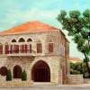 L 074 - Lebanese Old House - Batroun - Acrylic Paintings - By Georges Serhal, Realism Painting Artist