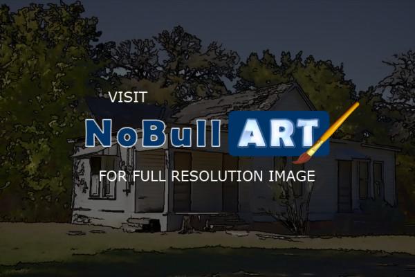 Buildingsarchitecture - Old East Texas Farm House - Digital
