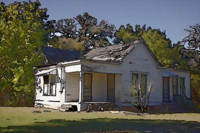 Buildingsarchitecture - Old East Texas Farm House - Digital