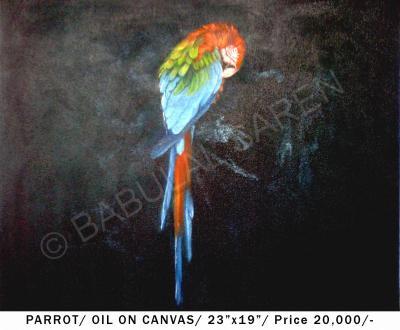 Parrot - Parrot - Oil On Canvas