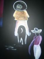 Rodigos De Art - Hombre And His Donkey - Canvas Oil Base Paint