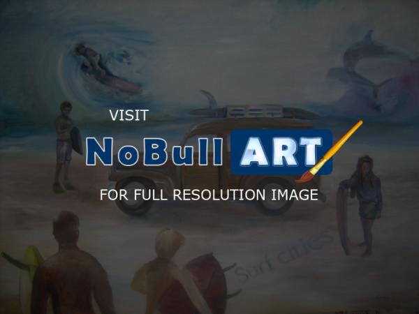 Rodigos De Art - Surf City - Canvas Oil Base Paint