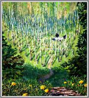 Memory Of Boris Domashnikov - Oil Dvp Paintings - By Leo Karnaukhov, Real Painting Artist