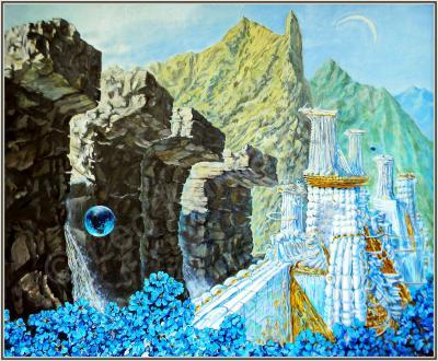 Paysages Of Exoplanets - China Valley Dreams - Oil On Canvas