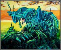 Planet Of Goodwin - Oil On Canvas Paintings - By Leo Karnaukhov, Surrealism Painting Artist