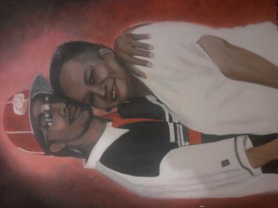 1 - Denise And Zae - Acrylic On Canvas