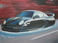 2 - 2008 Porsche Cayman - Acrylic On Canvas